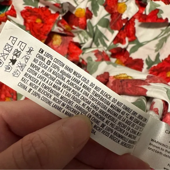 Anthro Endless Rose Floral Button Up Shirt - Women’s Large - Picture 7 of 8